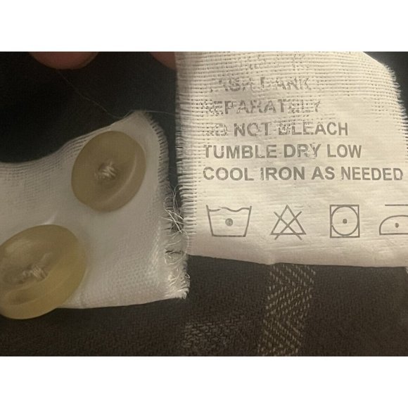 NORTH RIVER MEN LONG SLEEVE BUTTON UP Blue Grey PLAID SHIRT Pearl SNAPS XXL 2xl - Picture 5 of 6